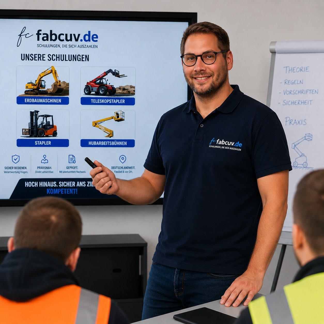 fabcuv Trainer – Zertifizierter Ausbilder für Bedienerschulungen mobiler Arbeitsmittel in NRW – Theorie und Praxis direkt vor Ort